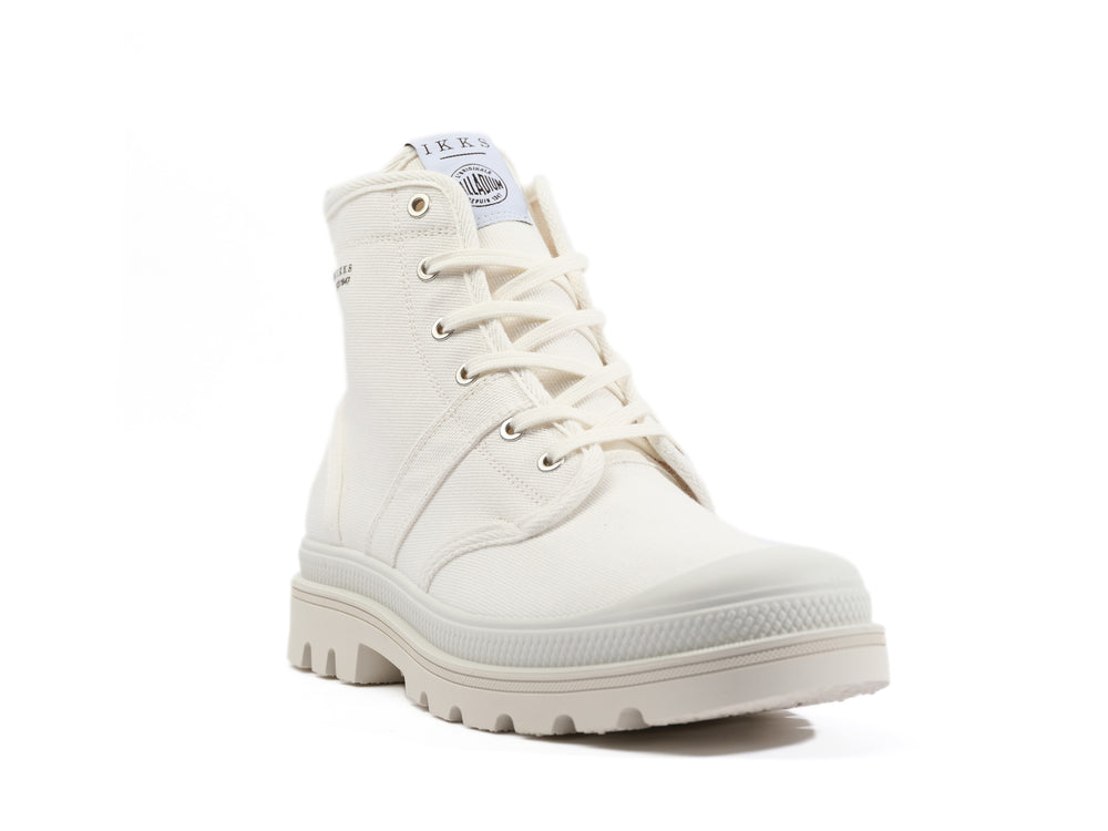 Botas Palladium PALLABROUSSE X IKKS Hombre Blancas | Costa Rica-86943